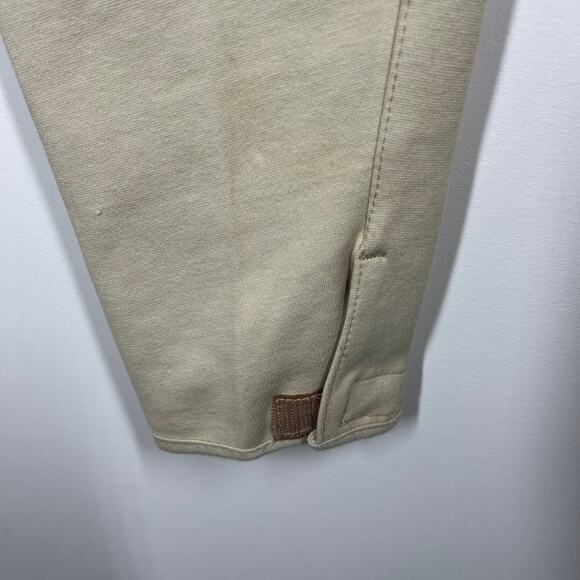 Tuff Rider Breeches Women Size 40 Long Beige Knee Patch Stretch Adj Leg Openings - Picture 14 of 16